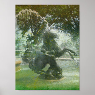 Póster Fuente del caballo Kansas City Plaza