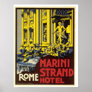 Póster Fuente del Trevi de Roma