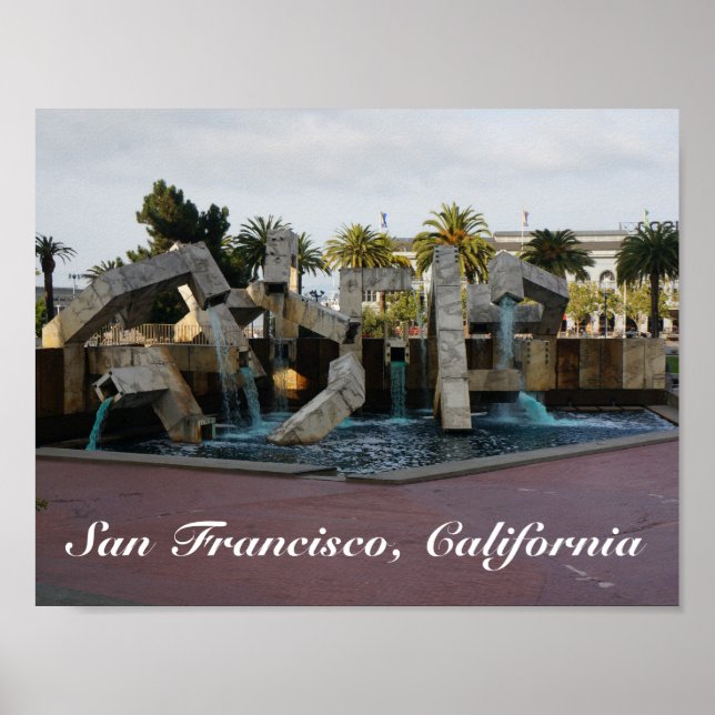 Póster Fuente del Vaillancourt de San Francisco #2 Poster (Frente)