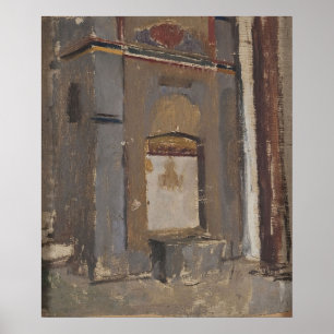 Póster Fuente en el palacio de khan en Bakhchisaray.