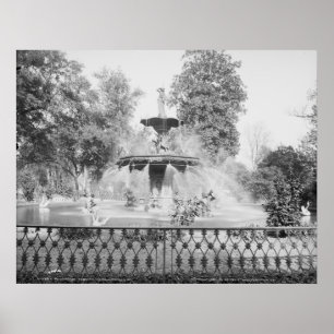 Póster Fuente en Forsyth Park