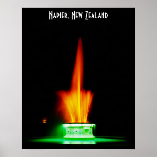 Póster Fuente Napier NZ