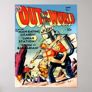 Póster FUERA DE ESTE MUNDO: portada de historietas de Gua
