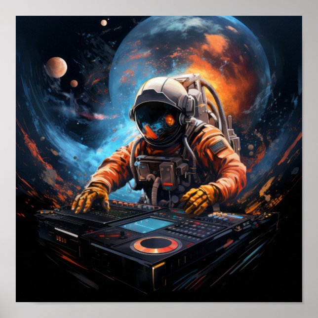 Póster Fuera de este Poster de World Space DJ (Frente)