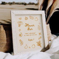 Fuera de la barra de flores del Naranja del mercad