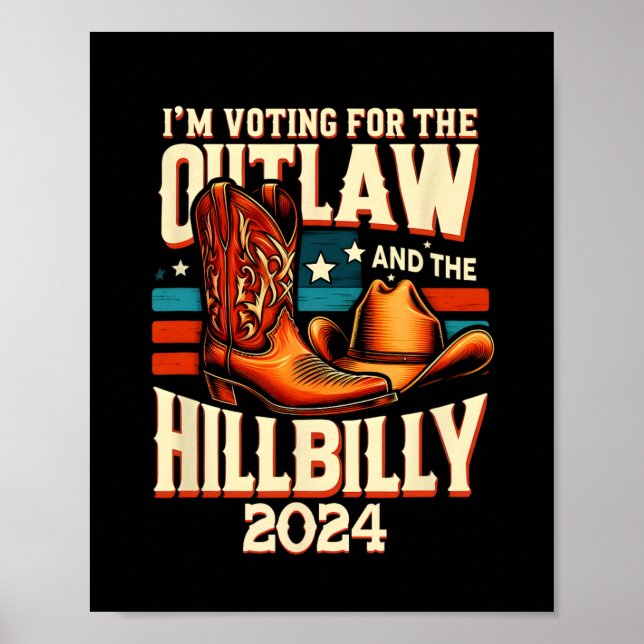 Póster ¡Fuera de la ley Hillbilly 2024! (Frente)