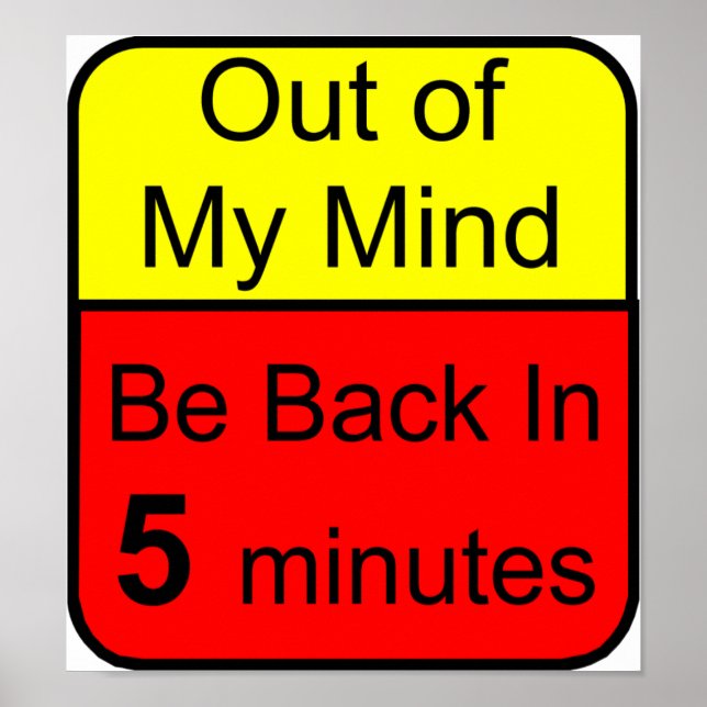 Póster Fuera de mi mente (Frente)