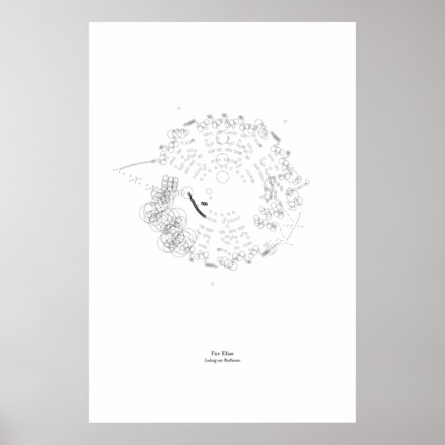 Póster Fuera del personal: Für Elise (negro) (Frente)