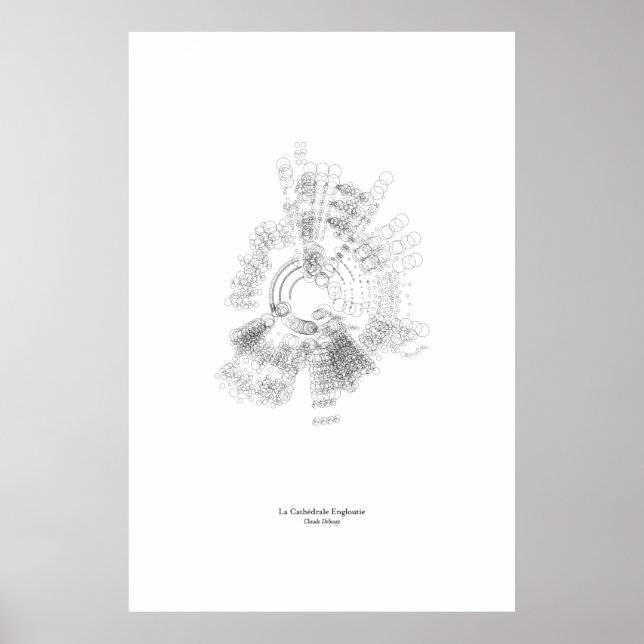 Póster Fuera del personal: La Cathédrale Engloutie (negro (Frente)