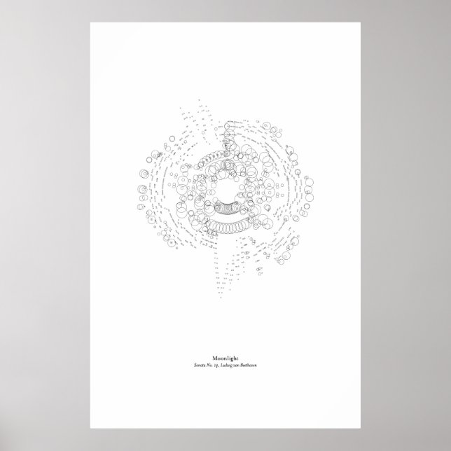 Póster Fuera del personal: luz de la luna (negro) (Frente)