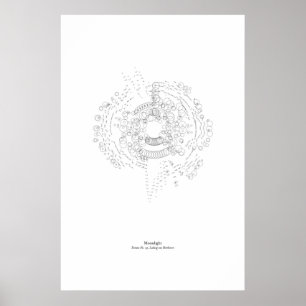Póster Fuera del personal: Luz de luna (negro)