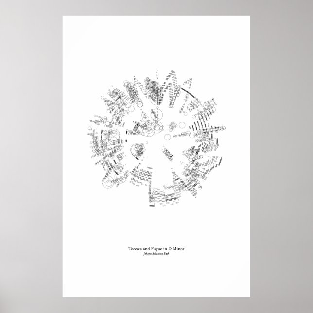 Póster Fuera del personal: Toccata y Fugue (negro) (Frente)