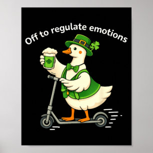 Póster Fuera para regular las emociones ganso salud menta