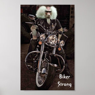 Póster Fuerte Biker