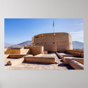 Póster Fuerte de Nizwa en Nizwa, Omán
