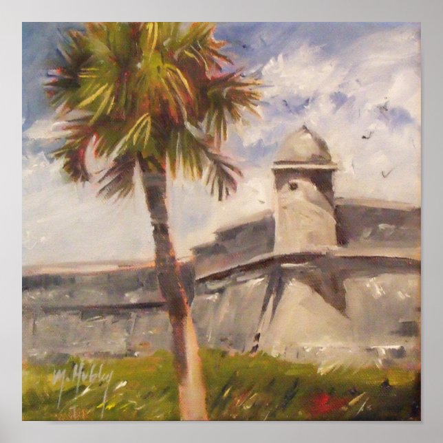 Póster Fuerte de San Agustín - Castillo de san Marcos (Frente)