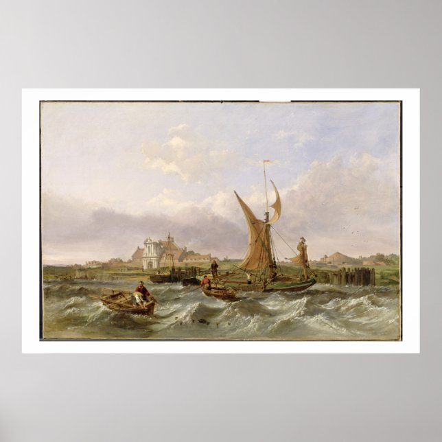 Póster Fuerte de Tilbury - Viento contra la marea, 1853 ( (Frente)