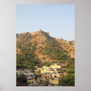 Póster Fuerte Jaigarh cerca de Jaipur, Rajasthan, India
