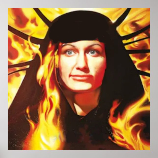 Póster Fuerte Kristi Metalizado (Frente)