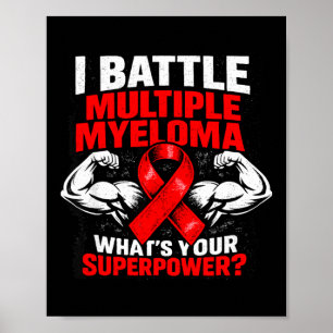 Póster Fuerte luchador contra el mieloma múltiple supervi