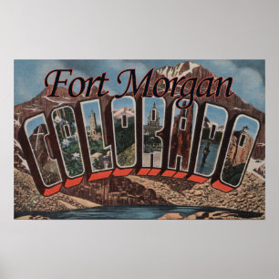 Póster Fuerte Morgan, Colorado - escenas grandes de la