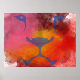 Póster Fuerte sombra de tigre