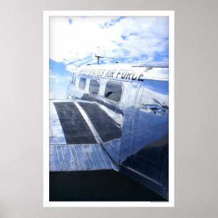 Póster Fuerza aérea Beechcraft 18/C45