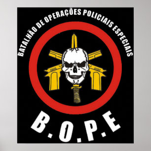 Póster Fuerza de policía especial de BOPE Tropa De Elite