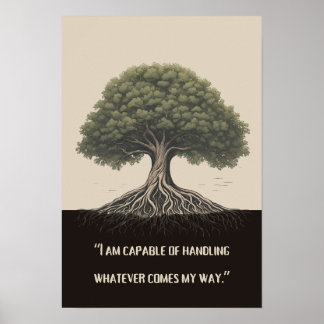 Póster Fuerza en medio de la adversidad