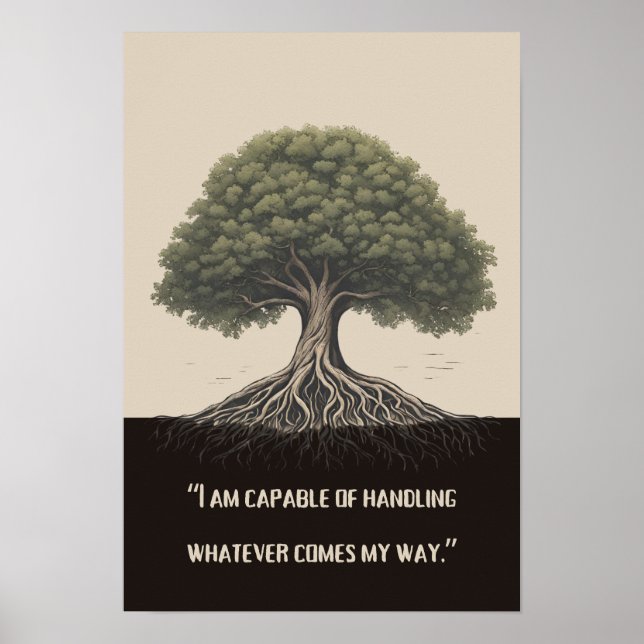 Póster Fuerza en medio de la adversidad (Frente)