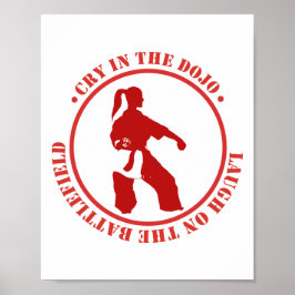 Póster Fuerza en Serenidad: Motivación de Karate
