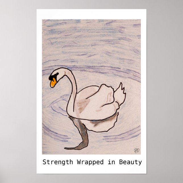 Póster Fuerza envuelta en belleza (Frente)