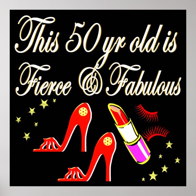 PÓSTER FUERZA ROJA Y FABULOSO CUMPLEAÑOS 50 (Frente)