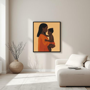 Póster Fuerza Suave – Conexión entre Madre e Hijo