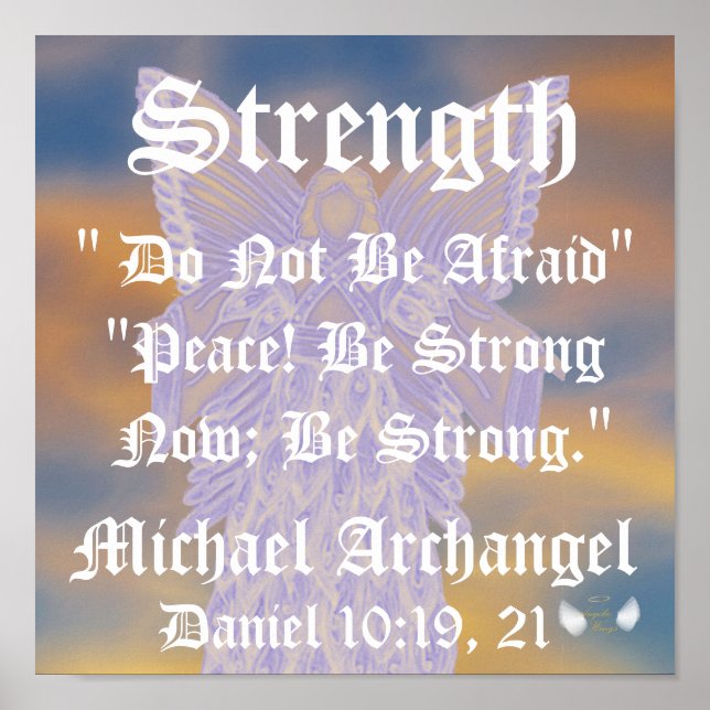 Póster Fuerza Y Paz Michael Archangel-Personalizar (Frente)