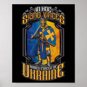 Póster Fuerzas Armadas De Ucrania Milita In Hoc Signo Vin