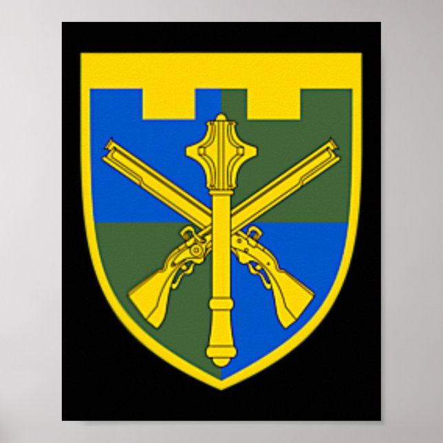 Póster Fuerzas de Defensa Territorial de Ucrania Fuerza A (Frente)