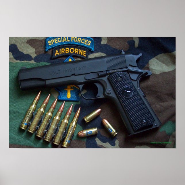 Póster fuerzas especiales boinas verdes veteranos veteran (Frente)