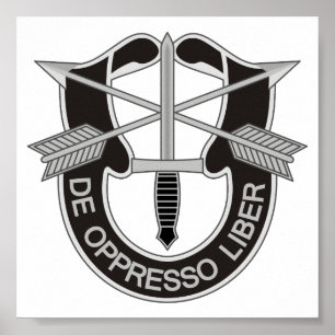 Póster Fuerzas Especiales SF De Oppresso Liber