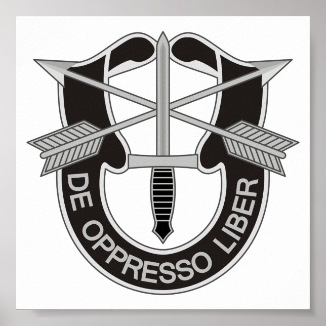 Póster Fuerzas Especiales SF De Oppresso Liber (Frente)