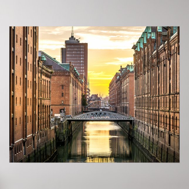 Póster Fuga de la ciudad de Hamburgo (Frente)