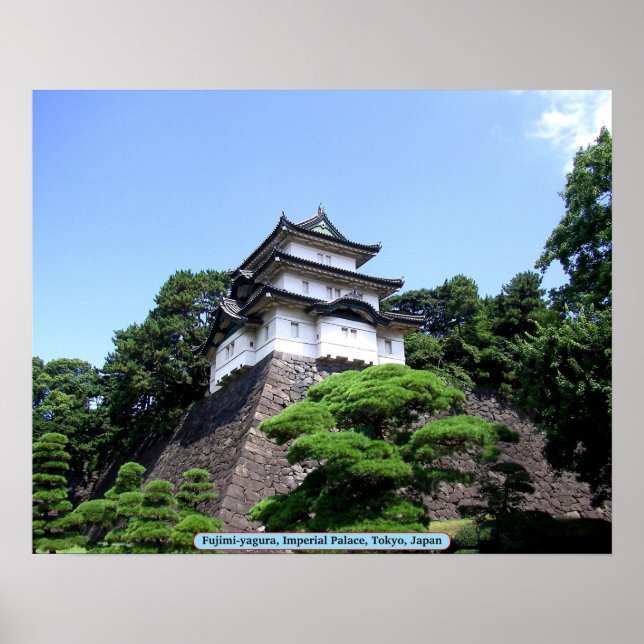 Póster Fujimi-yagura, Palacio Imperial, Tokio, Japón (Frente)
