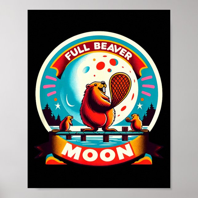 Póster Full Moon Beaver  (Frente)