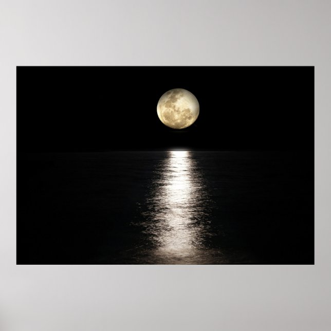 Póster Full Moon in The Sea (Frente)
