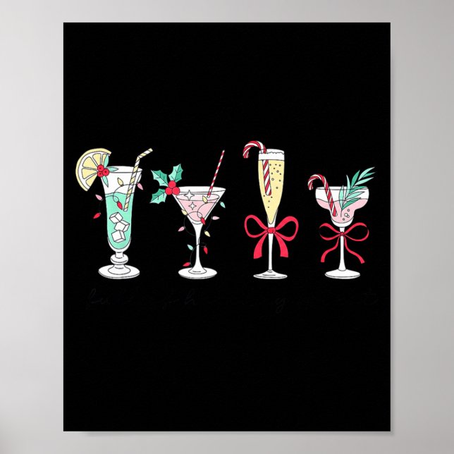 Póster Full Of Holiday Srit Christmas Drinks Martini Tail (Frente)