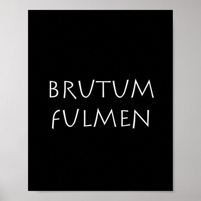 Póster fulminancia bruta (Frente)