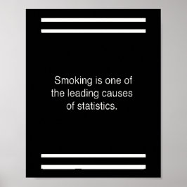 Póster fumando uno