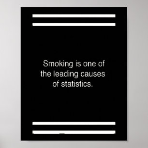 Póster fumando uno
