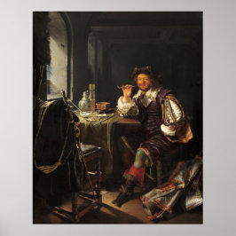 Póster Fumar soldados - Frans van Mieris Poster Bella Art