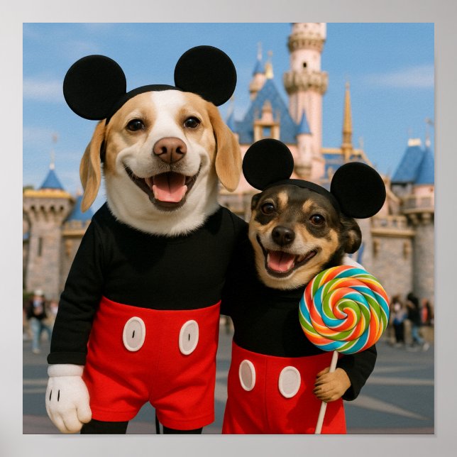 Póster "Fun at Disney" (Frente)